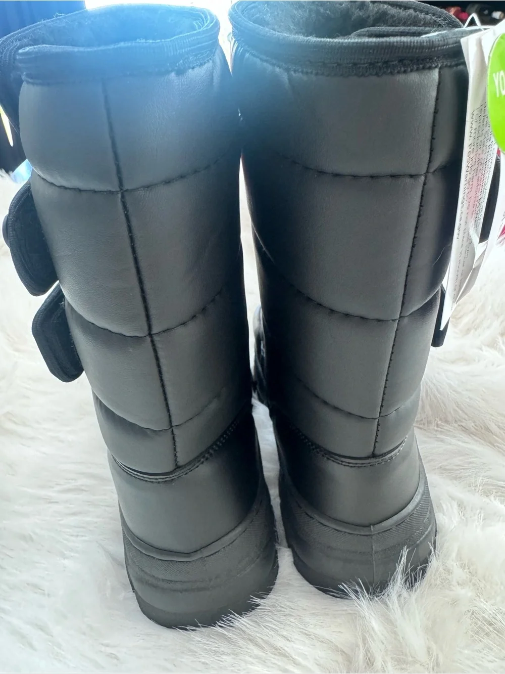 WFS Kids Black Snow & Rain Boots
